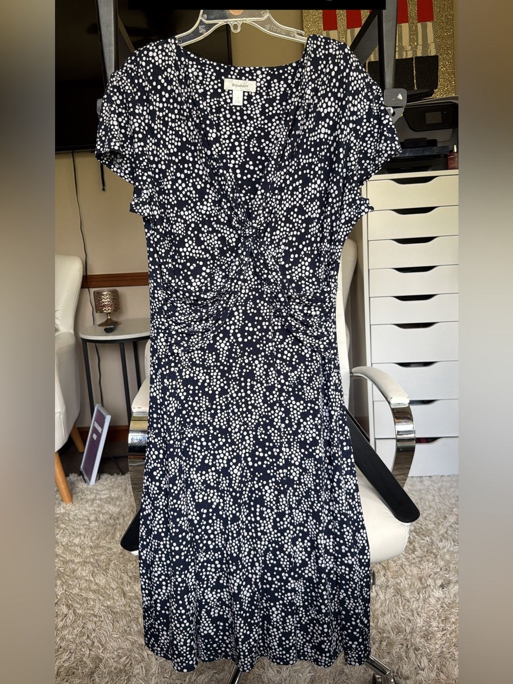 Dressbarn polka dot dress